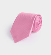 Pink Herringbone Silk Tie