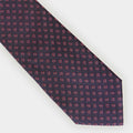 Pink Small Bean Motif Silk Tie