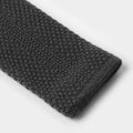 Plain Antracite Knitted Cashmere Tie