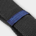 Plain Antracite Knitted Cashmere Tie