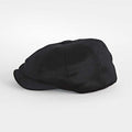 Plain Black Cashmere Made In England Gatsby Cap