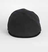 Plain Black Linen Toni Cap