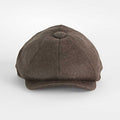 Plain Brown Loden Wool Made In England Gatsby Cap