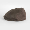 Plain Brown Loden Wool Made In England Gatsby Cap