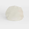 Plain Cream 100% Linen Flat Cap