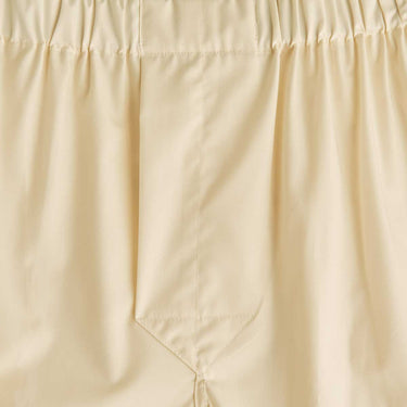 Plain Cream Cotton Poplin Boxer Shorts