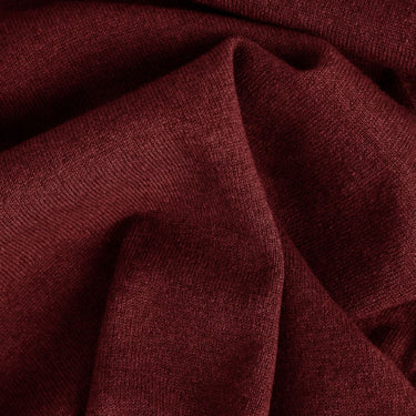 Plain Dark Red Cashmere Sweater