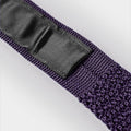 Plain Deep Purple Knitted Silk Tie