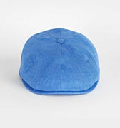 Plain Denim Blue Linen Toni Cap