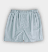 Plain Ice Blue Cotton Poplin Boxer Shorts