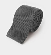 Plain Lavagna Knitted Cashmere Tie