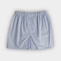 Plain Light Blue Cotton Poplin Boxer Shorts