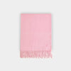 Plain Light Pink Wide Width Pure Cashmere Scarf