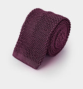 Plain Malvarosa Knitted Silk Tie