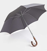 Plain Mid Grey Golf Umbrella