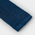 Plain Navy Knitted Silk Tie