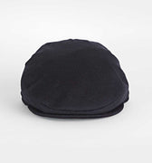 Plain Navy Lambswool Loden Harlem Cap