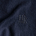 Plain Navy Pure Narrow Width Cashmere Scarf