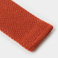 Plain Orange Knitted Cashmere Tie