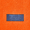 Plain Orange Narrow Width Pure Cashmere Scarf