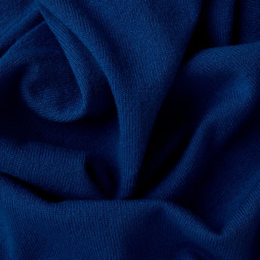 Plain Petrol Blue 2 - Ply Cashmere V - Neck Sweater