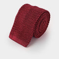 Plain Porpora Knitted Silk Tie