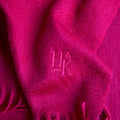 Plain Raspberry Wide Width Pure Cashmere Scarf