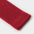 Plain Red Knitted Cashmere Tie