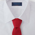 Plain Red Knitted Cashmere Tie