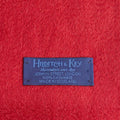 Plain Red Wide Width Pure Cashmere Scarf