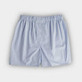 Plain Sky Blue Cotton Poplin Boxer Shorts