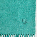 Plain Teal Narrow Width Pure Cashmere Scarf