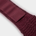 Plain Wine Knitted Cashmere Tie