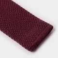 Plain Wine Knitted Cashmere Tie