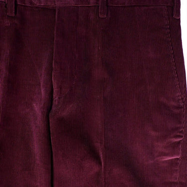 Plum Cotton Corduroy Trousers