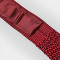 Porpora & White Spot Knitted Silk Tie