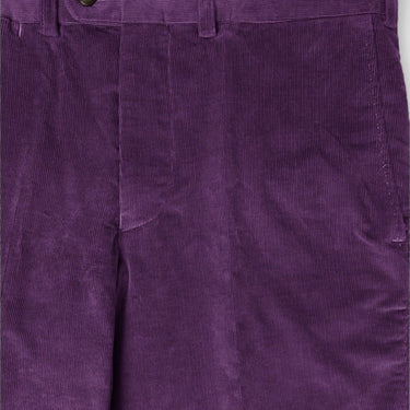 Purple Cotton Corduroy Trousers