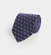 Purple Floating Paisley Silk Tie