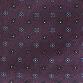 Purple Miniature Floral Motif Silk Tie