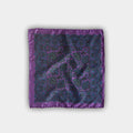 Purple Paisley Silk Pocket Square