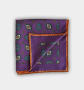 Purple Regal Silk Pocket Square