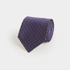 Purple Small Bean Motif Silk Tie