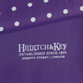 Purple & White Spot Silk Tubular Scarf