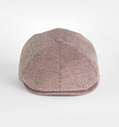 Red Basket Weave Cotton & Linen Toni Cap