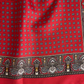 Red Small Bean Silk Pocket Square