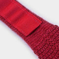 Red & White Spot Knitted Cashmere Tie