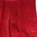 Rich Red Cotton Corduroy Trousers