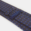 Royal Blue Blossom Motif Silk Tie