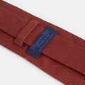 Rust Self - Spot Wool & Silk Blend Tie