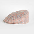 Rust With Grey Check Silk & Wool Toni Cap